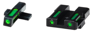 HIVIZ Litewave H3 Tritium Litepipe Sight Set for Springfield XD features a steel body construction